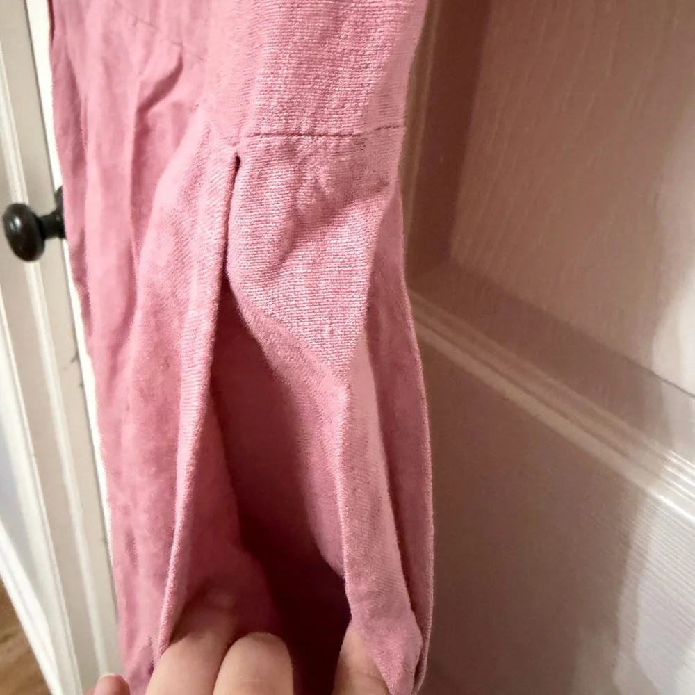 Quince Blush Pink Sleeveless Midi Dress - Picture 4 of 9